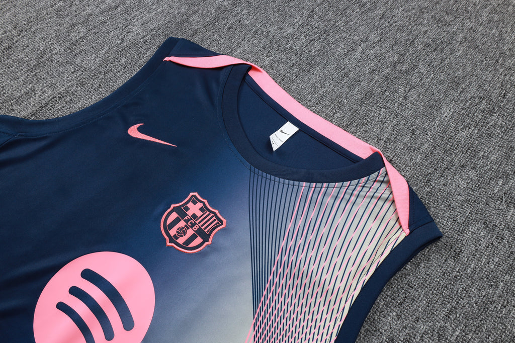 Men’s FC Barcelona 25/26 Training Vest Blue/Pink