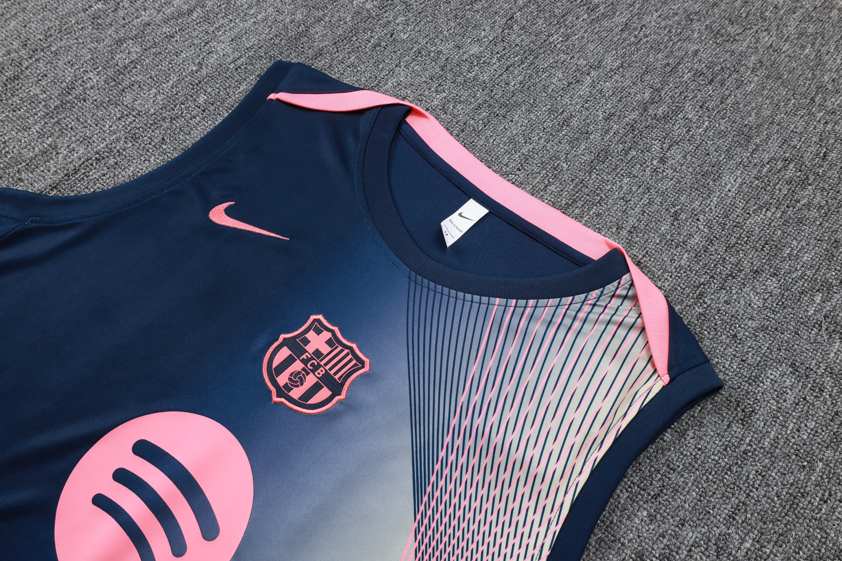 Men’s FC Barcelona 25/26 Training Vest Blue/Pink