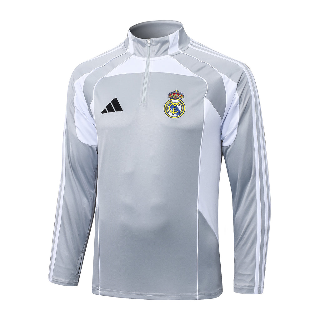 Men’s Real Madrid Training Tracksuit Grey/White