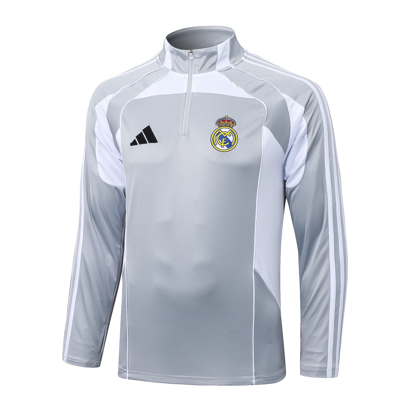 Men’s Real Madrid Training Tracksuit Grey/White