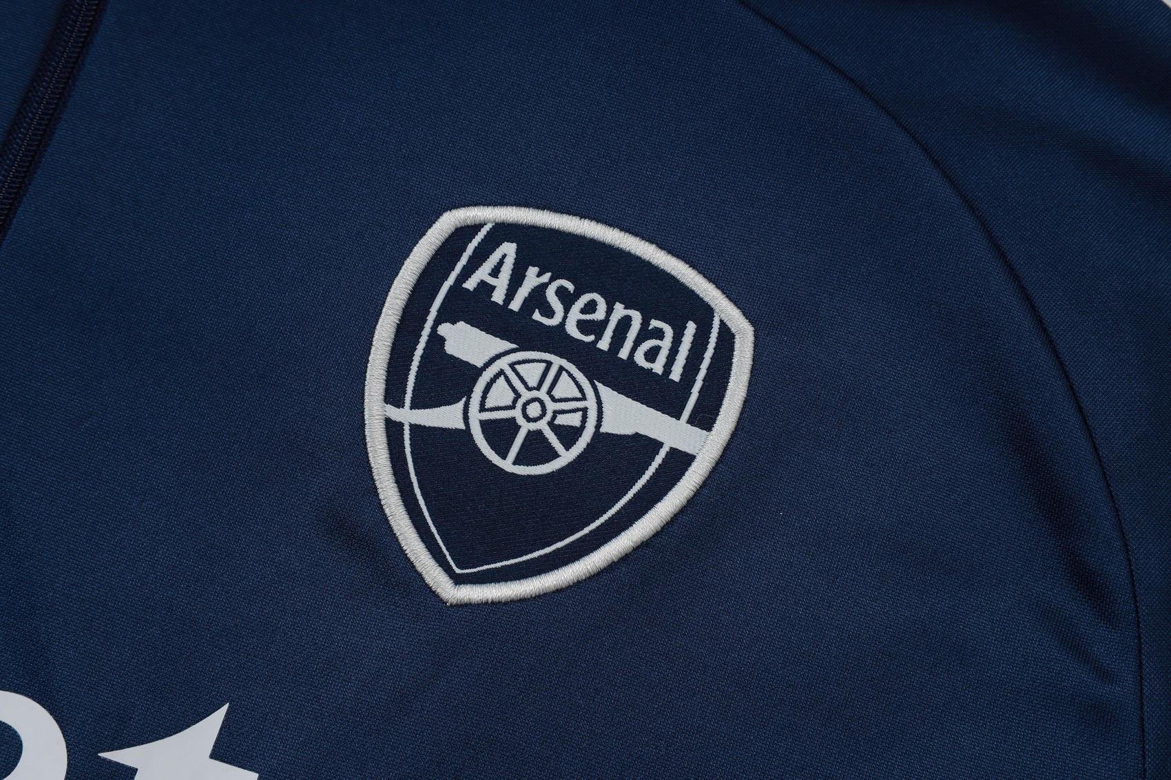 Men’s Arsenal FC Training Tracksuit Navy Blue/White