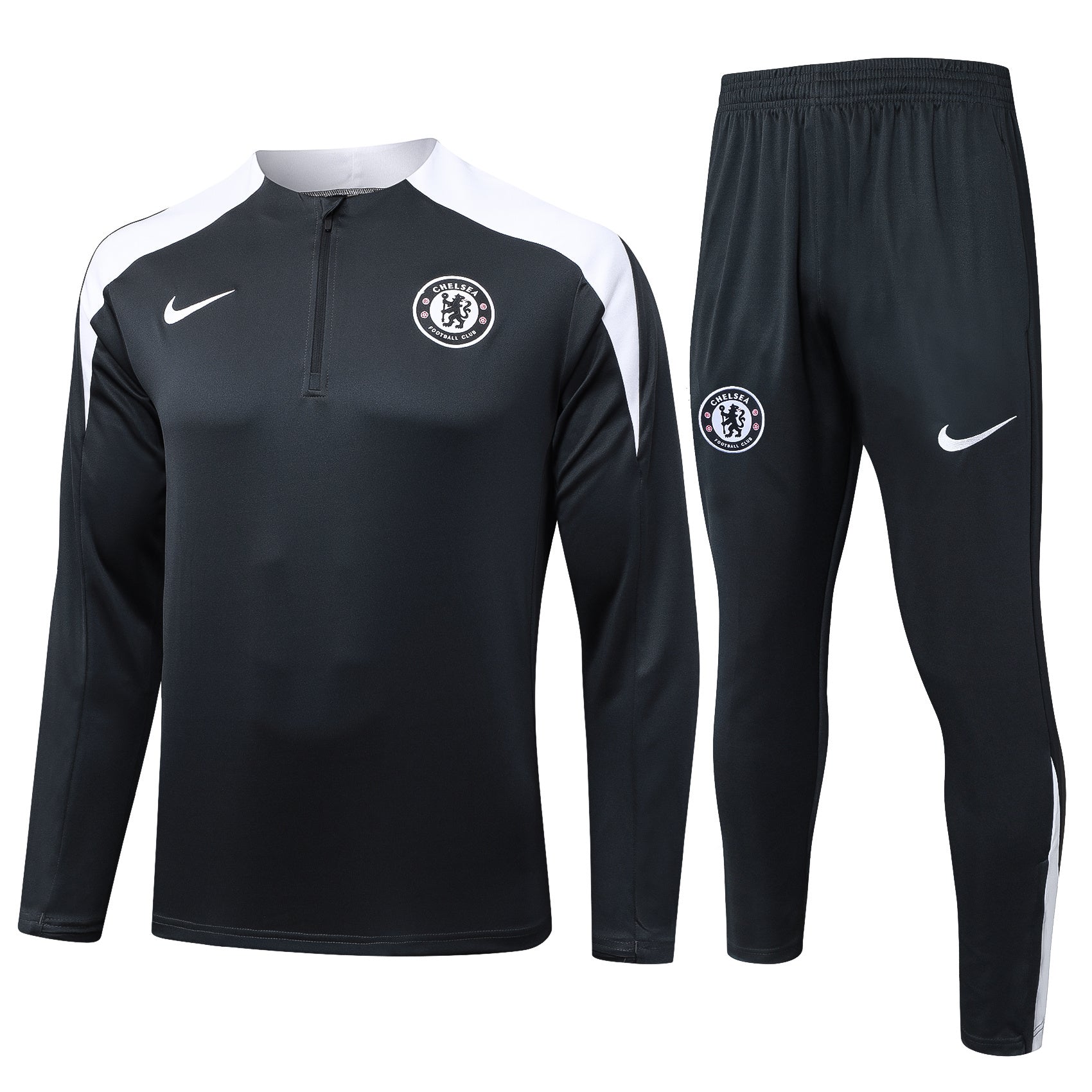 Men’s Chelsea FC Training Tracksuit Black/White