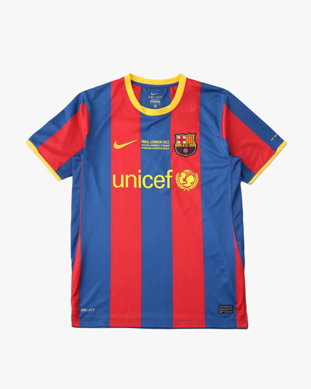 Men’s FC Barcelona 2010/11 Home Jersey Retro