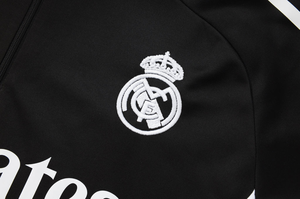 Men’s Real Madrid Training Tracksuit Black/Grey/White