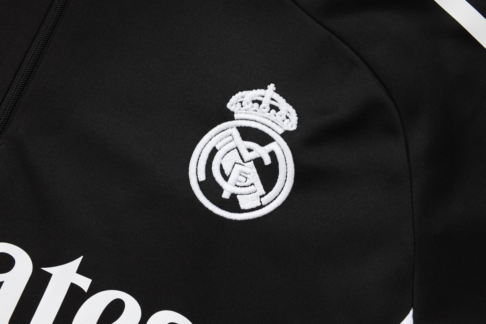 Men’s Real Madrid Training Tracksuit Black/Grey/White