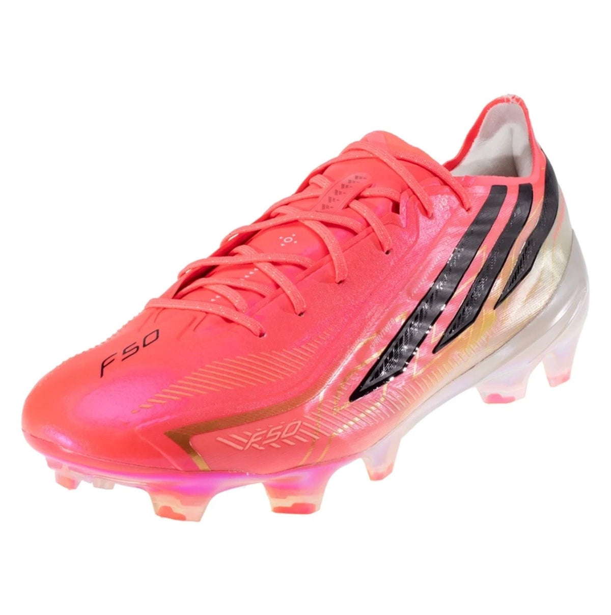 adidas F50 Hyperfast Elite FG Firm Ground Soccer Cleat
Solar Turbo/Core Black/Gold Metallic