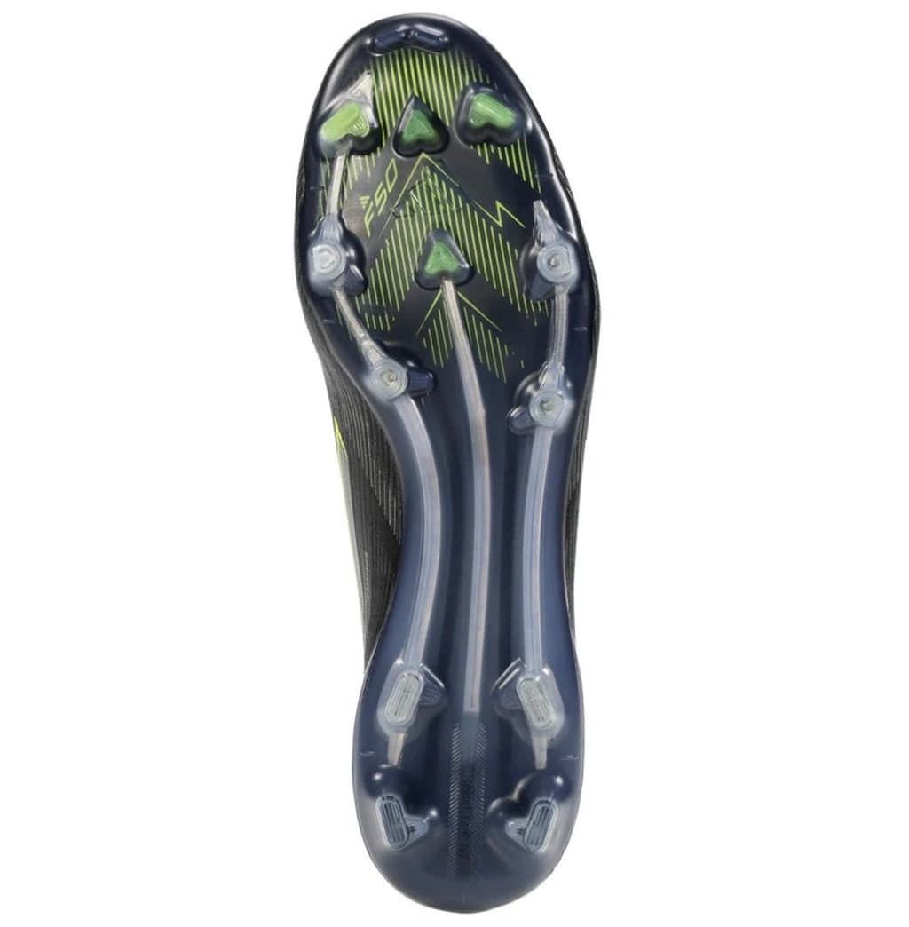 adidas F50 Elite LL FG Firm Ground
Soccer Cleat
Core Black/Iron Metallic/Lucid Lemon