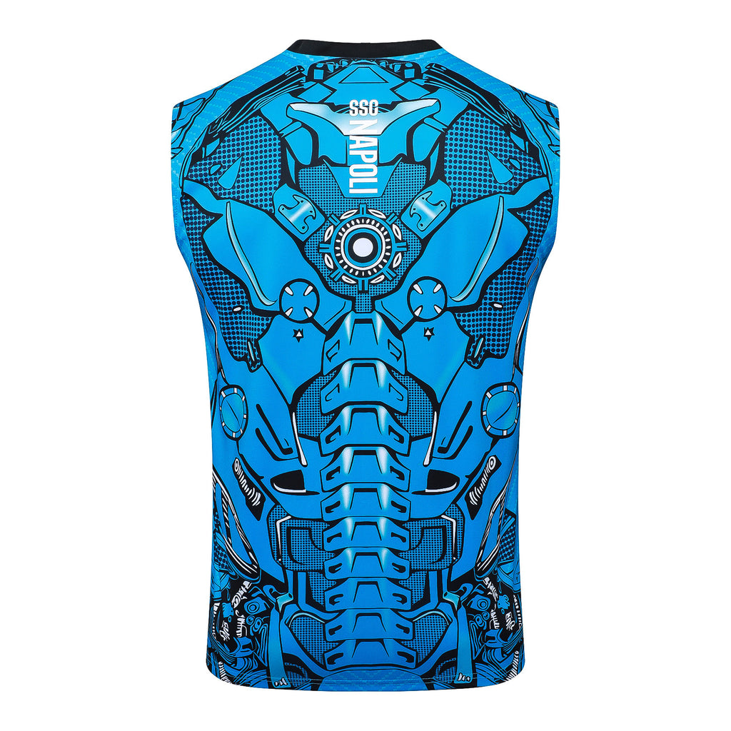 Men’s SSC Napoli 25/26 Training Vest Blue/Black