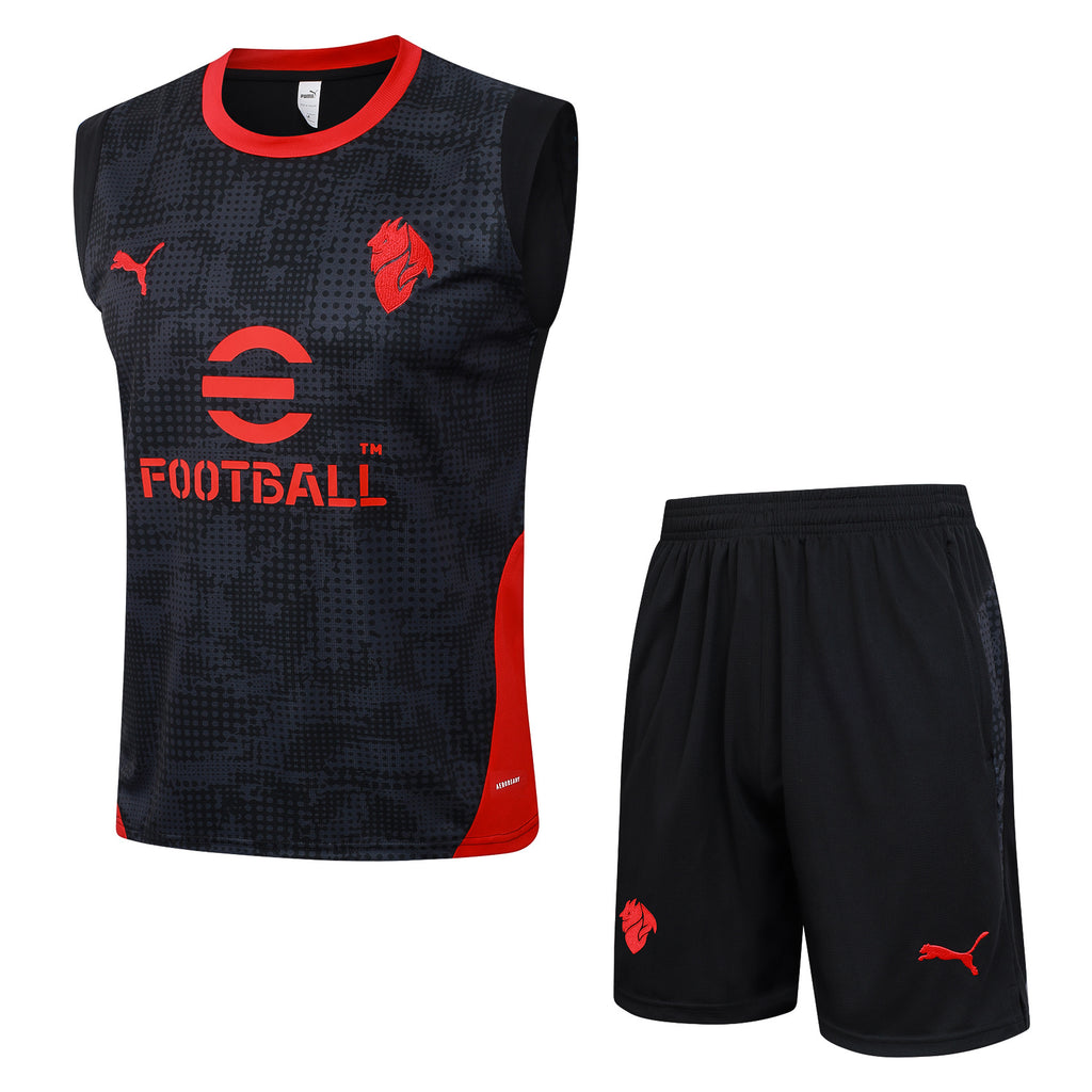 Men’s AC Milan Training Vest Black/Red