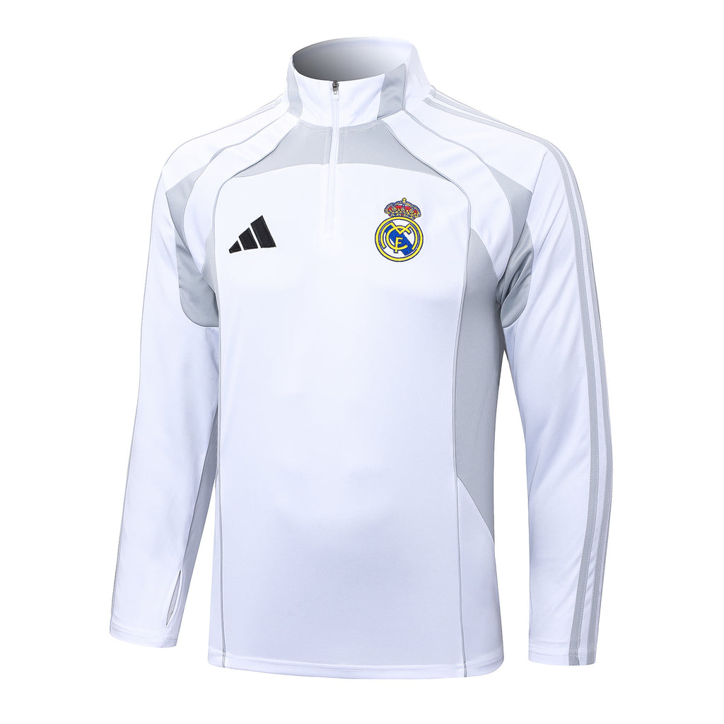 Men’s Real Madrid Training Tracksuit White/Grey