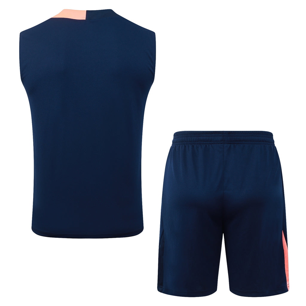 Men’s FC Barcelona Training Vest Navy Blue/Light Pink