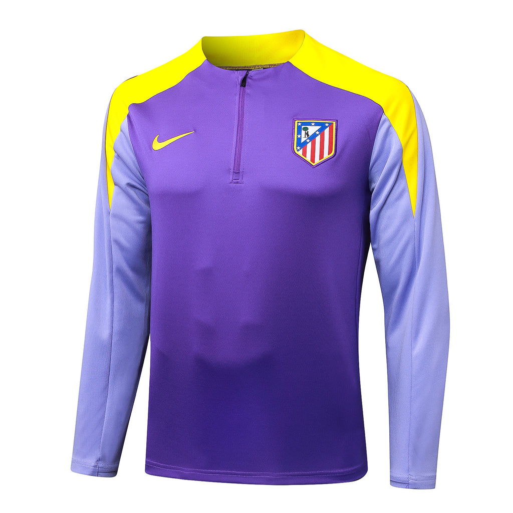Men’s Atletico Madrid Training Tracksuit Purple/Yellow