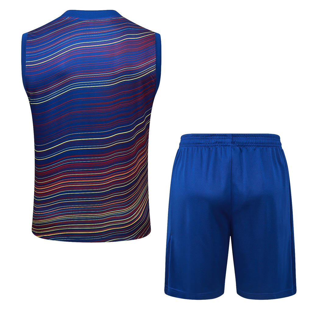 Men’s FC Barcelona 25/26 Training Vest Blue/Red/Yellow