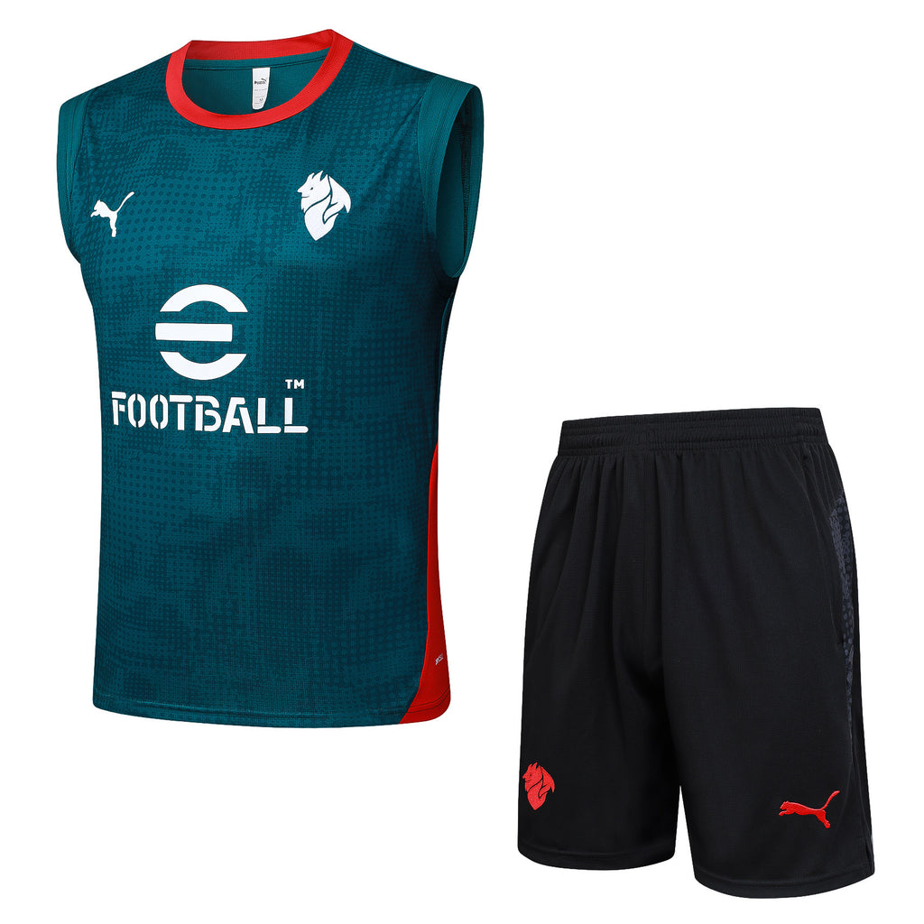 Men’s AC Milan Training Vest Green/Black/Red
