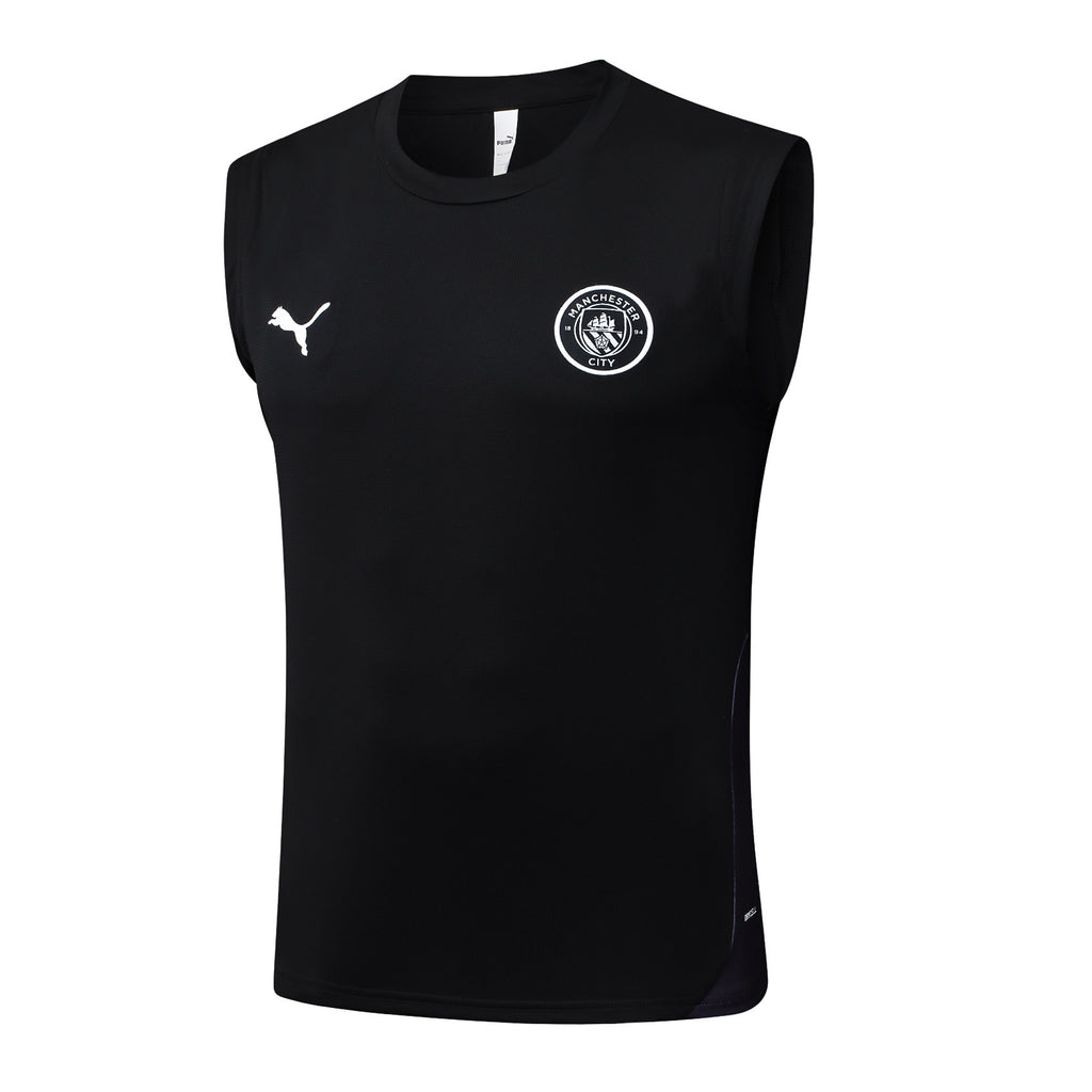 Men’s Manchester City 25/26 Training Vest Black/Grey