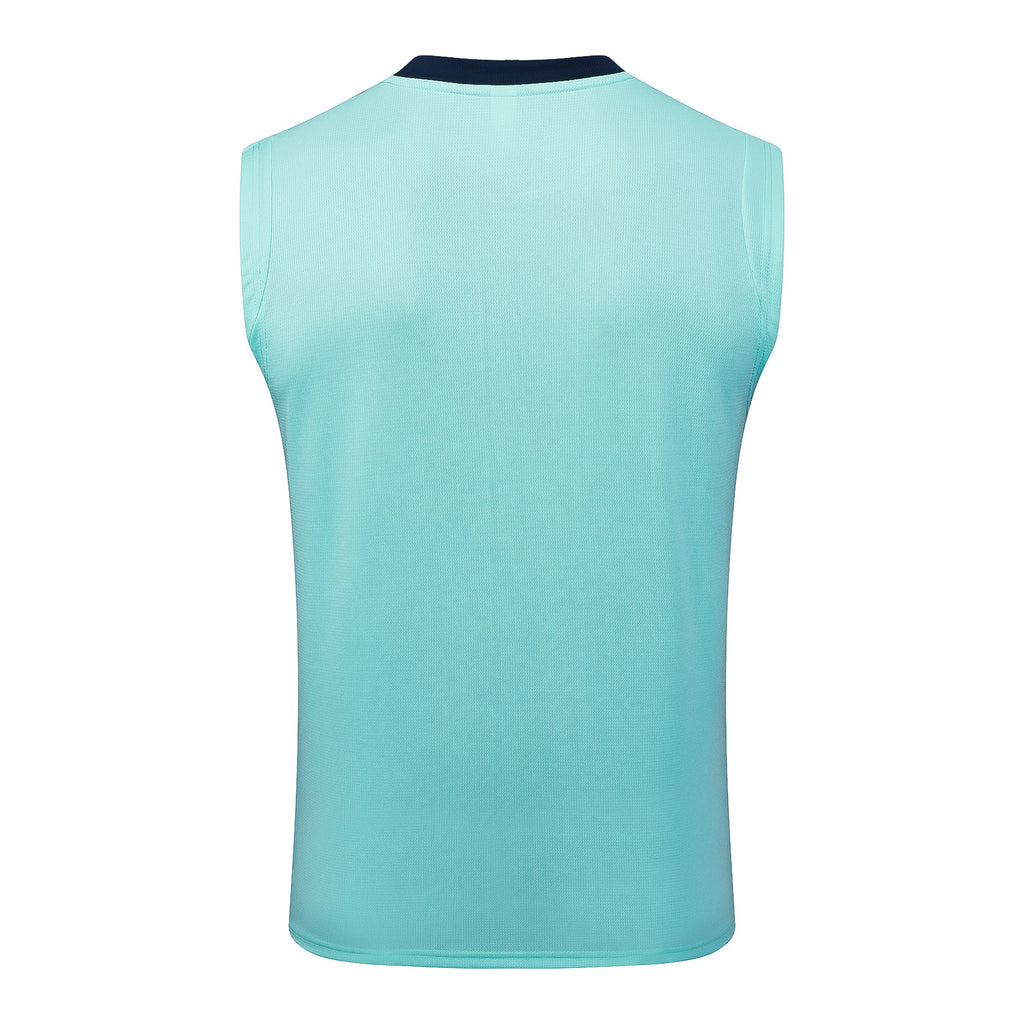 Men’s Marseille FC 25/26 Training Vest Aqua Blue/Black