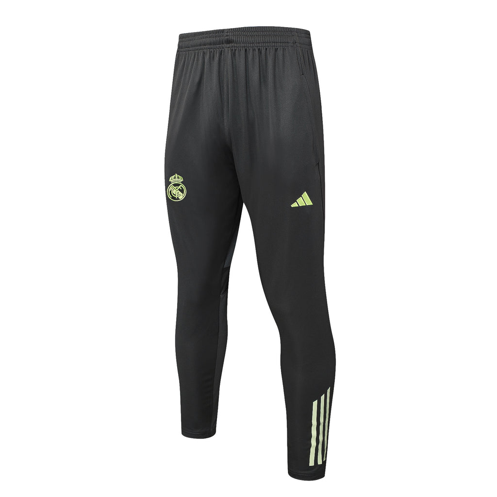 Men’s Real Madrid Training Tracksuit Grey/Neon Green