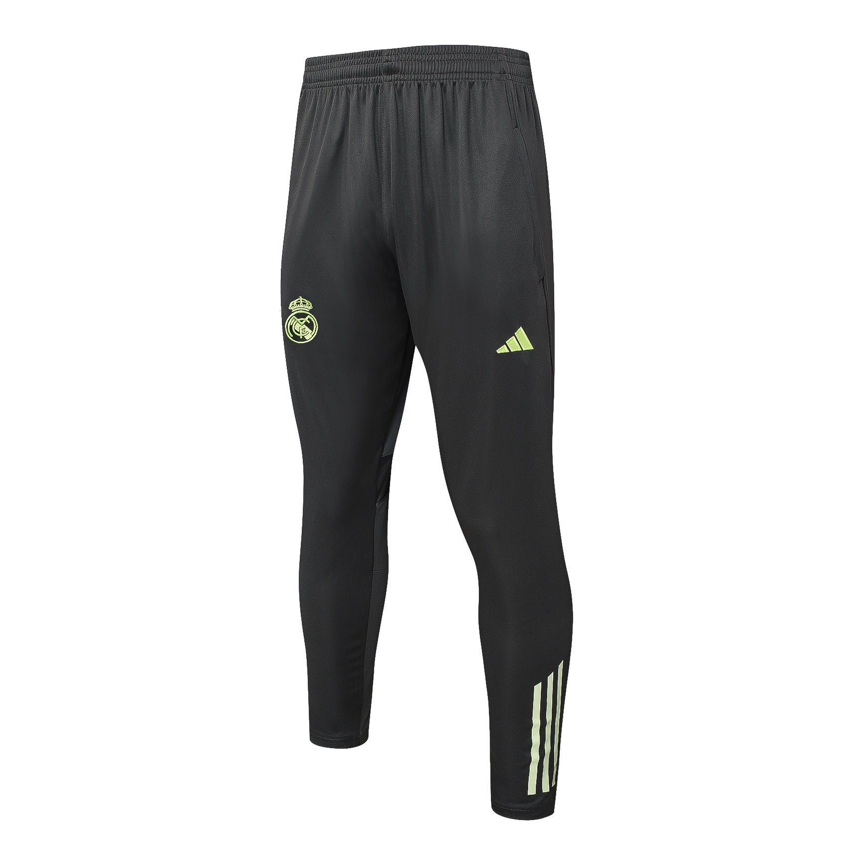 Men’s Real Madrid Training Tracksuit Grey/Neon Green
