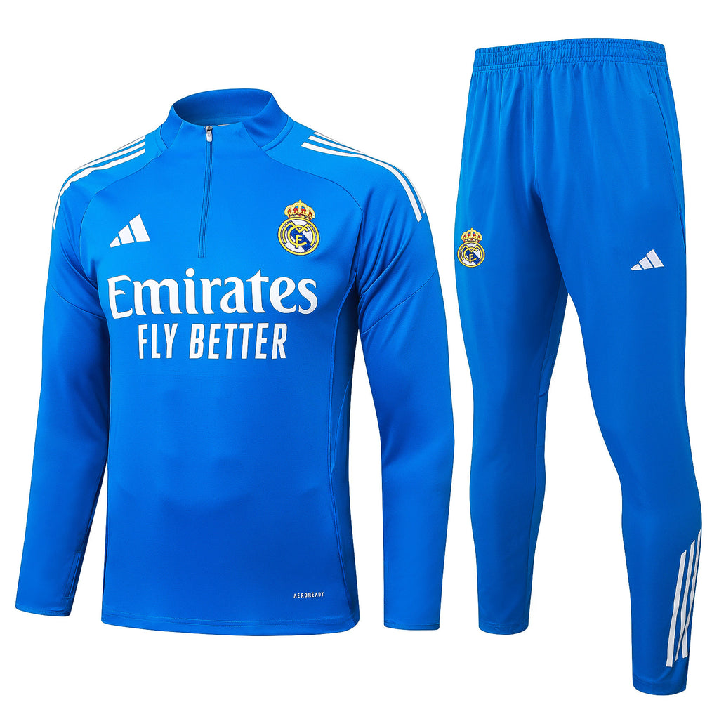 Men’s Real Madrid Training Tracksuit (Blue/White)
