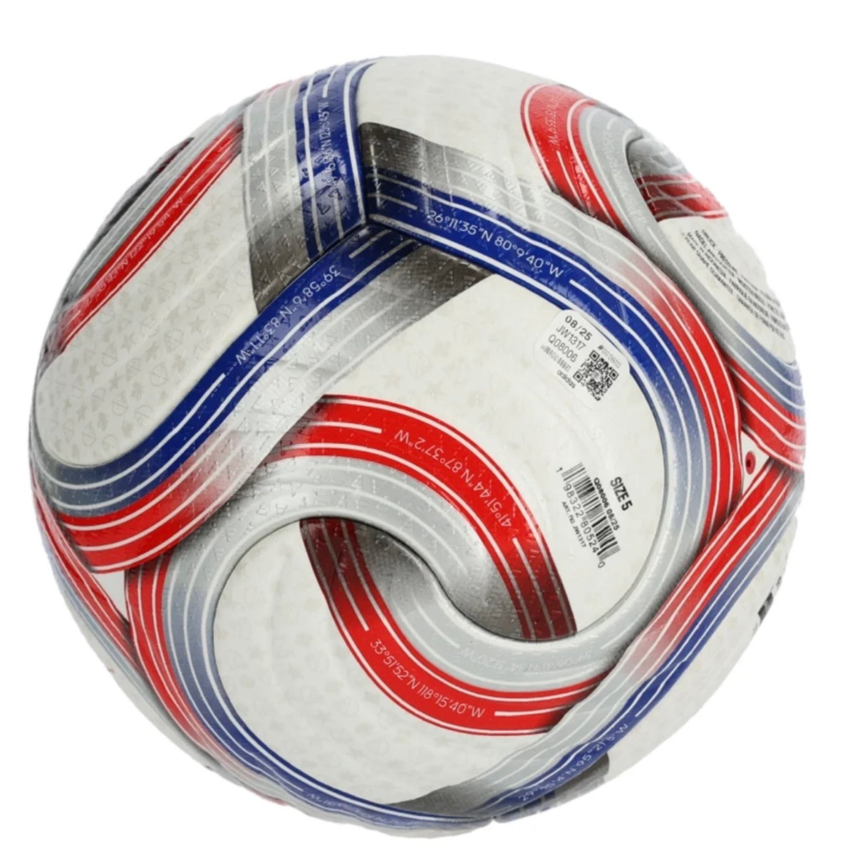 adidas MLS Pro Soccer Ball 2026 -
White/Blue/Red