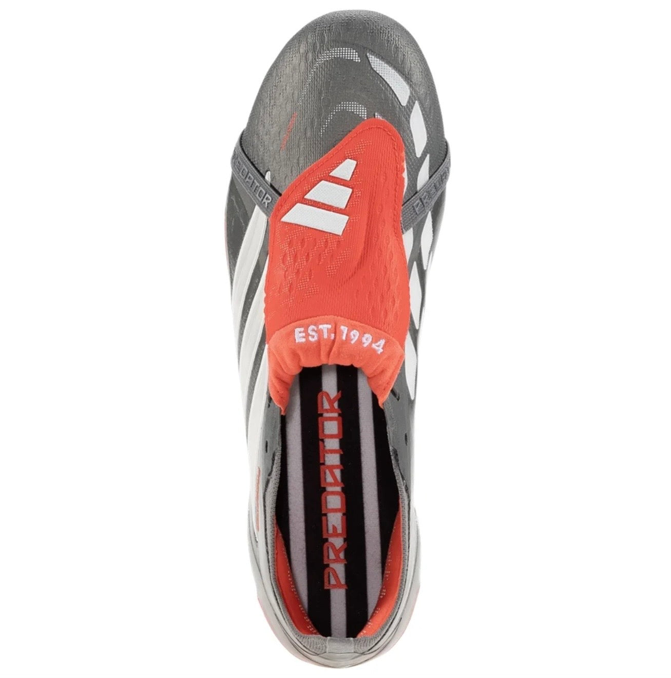 adidas Predator Elite FT AG Artificial Grass Soccer Cleat
Iron Metallic/Zero Metallic/Lucid Red