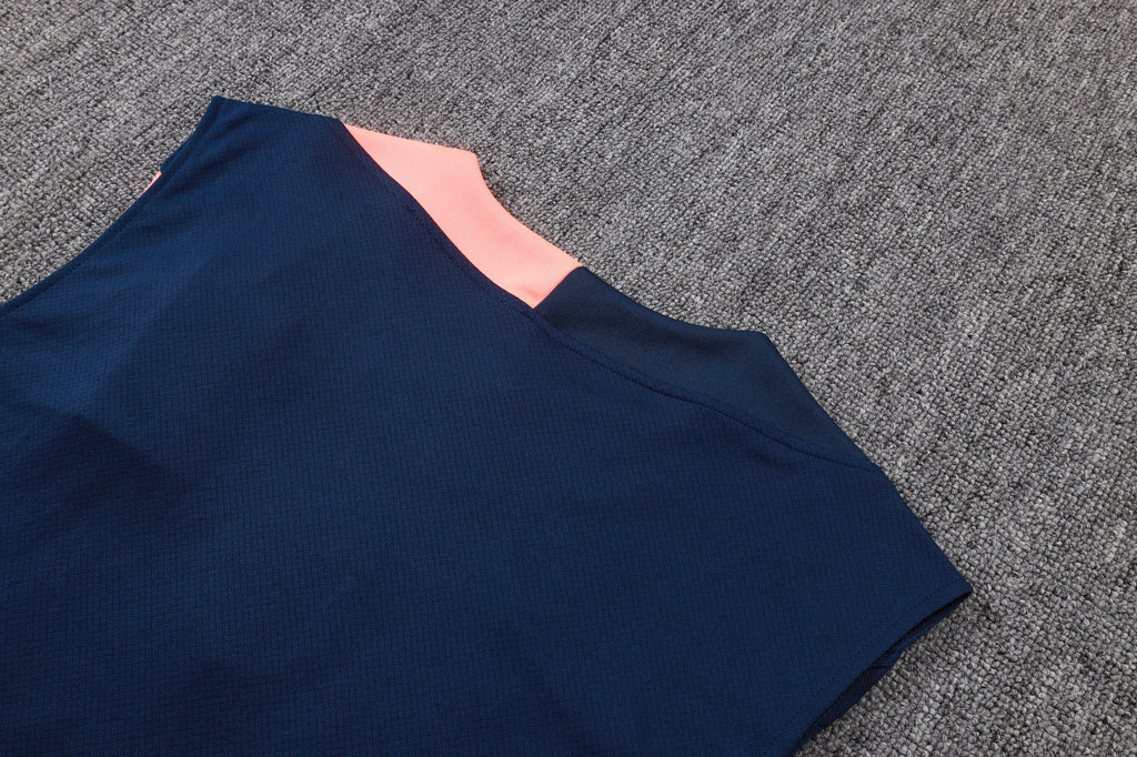 Men’s FC Barcelona Training Vest Navy Blue/Light Pink