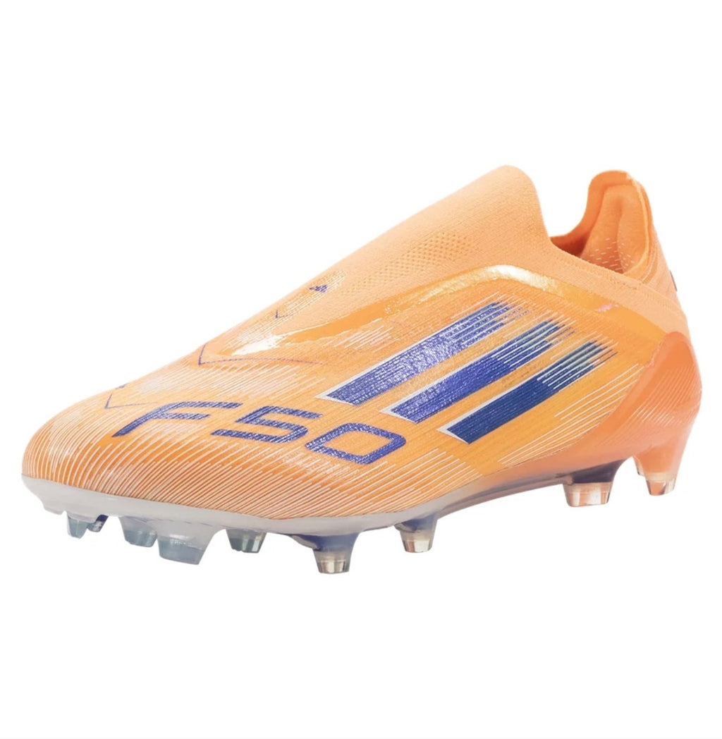 adidas F50 Elite Laceless FG Firm
Ground Soccer Cleat
Beam Orange/Lucid Blue/White