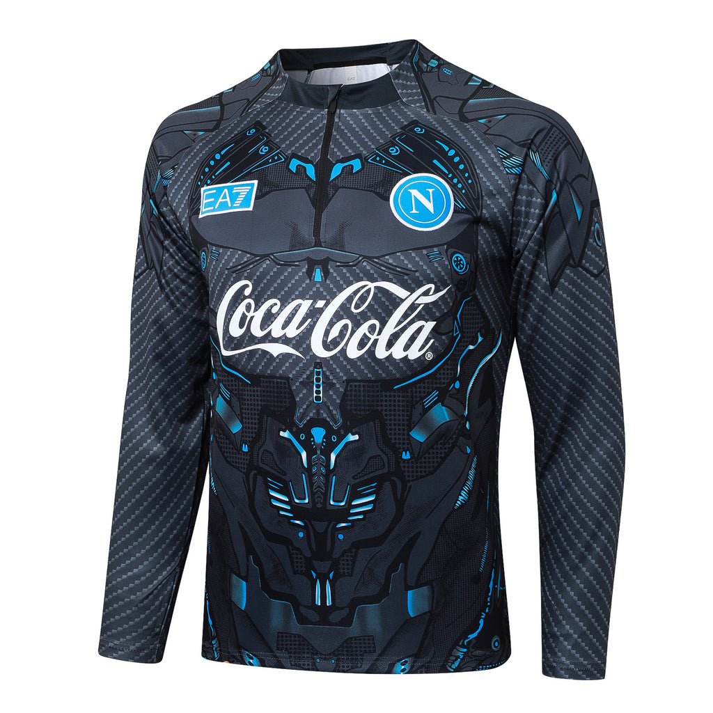 Men’s SSC Napoli Training Tracksuit Grey/Blue