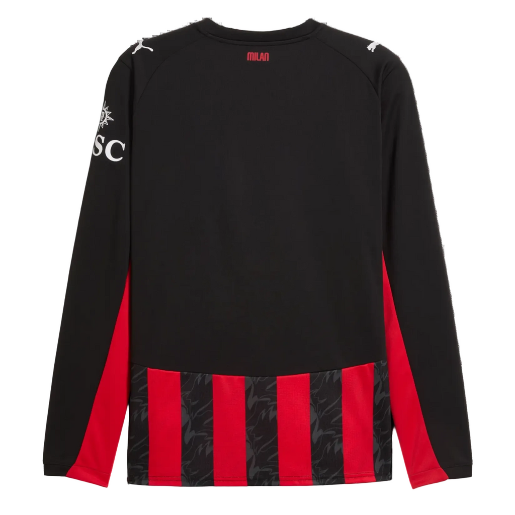 Men’s AC Milan 25/26 Long Sleeve Jersey Fan Version