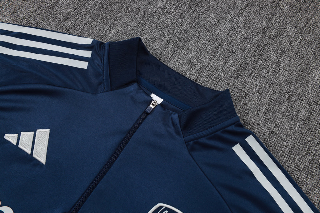 Men’s Arsenal FC Training Tracksuit Navy Blue/White