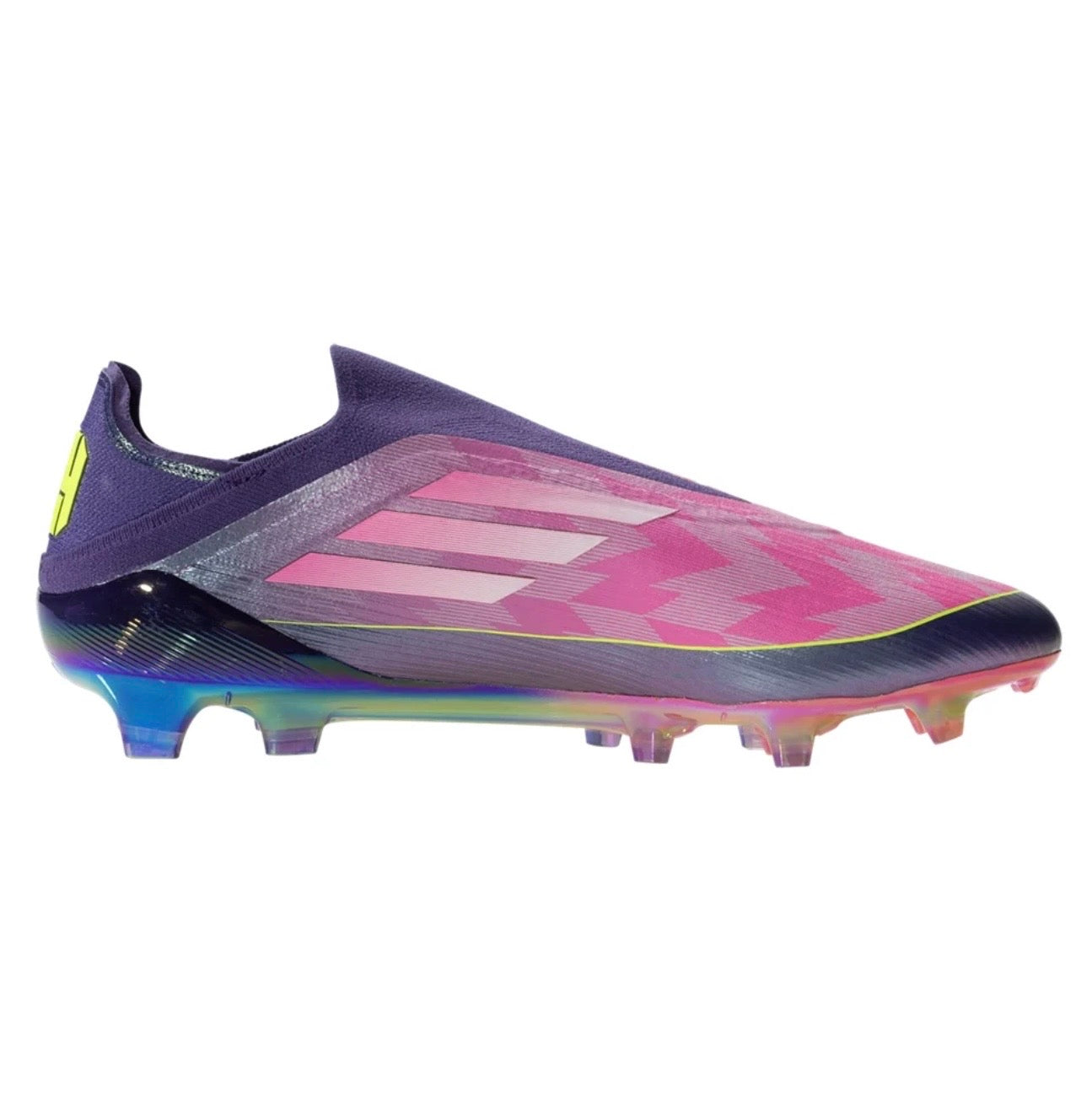 adidas F50 Elite Laceless Lamine FG
Firm Ground Soccer
Unity Purple/White/Lucid Lemon