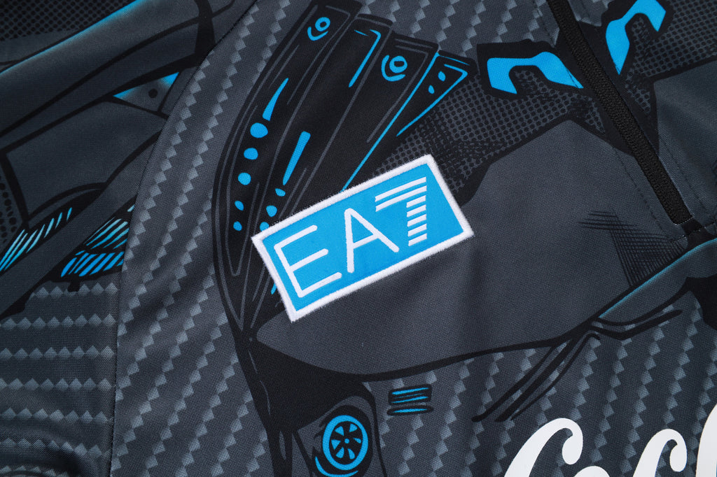 Men’s SSC Napoli Training Tracksuit Grey/Blue
