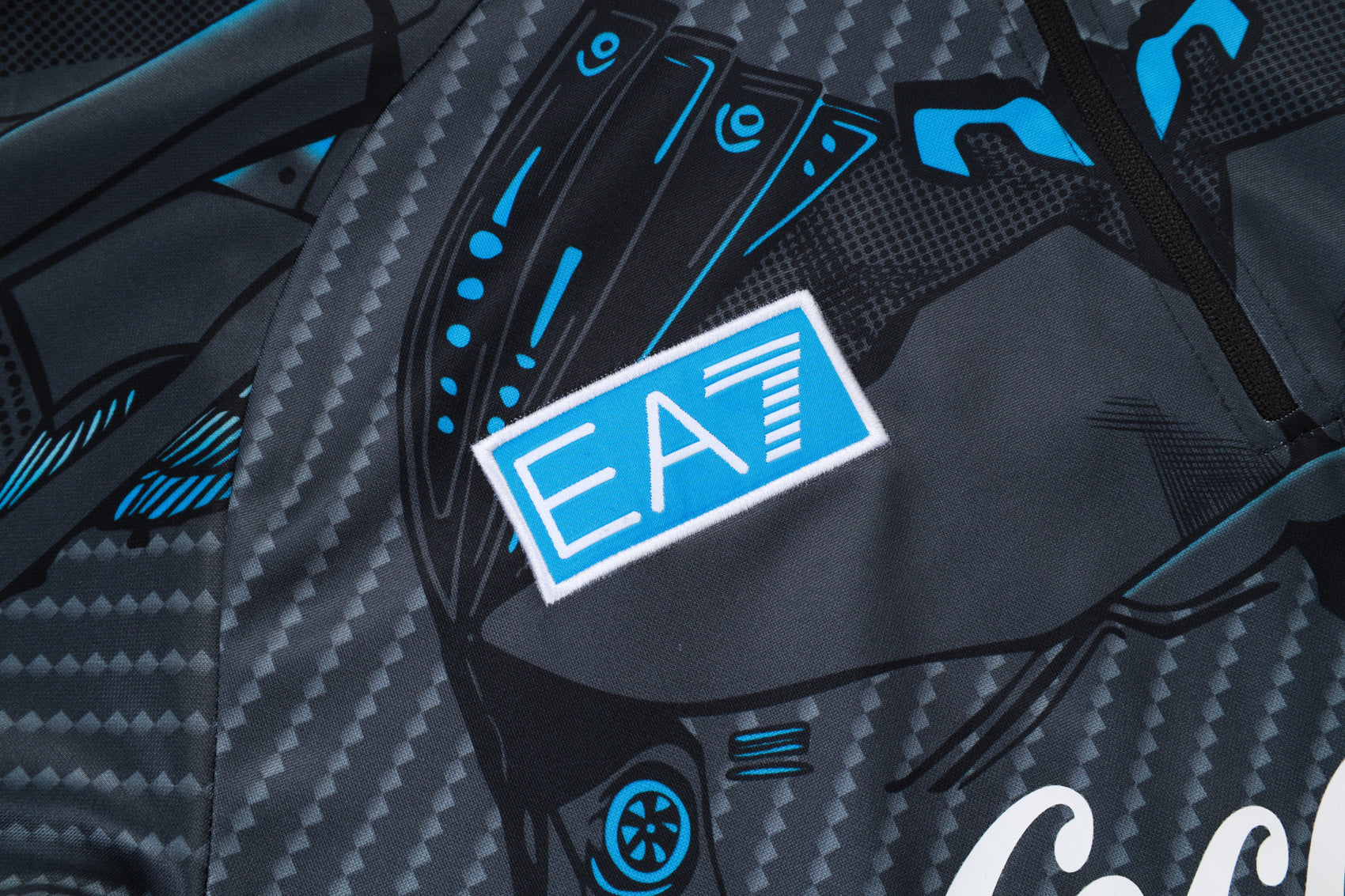 Men’s SSC Napoli Training Tracksuit Grey/Blue