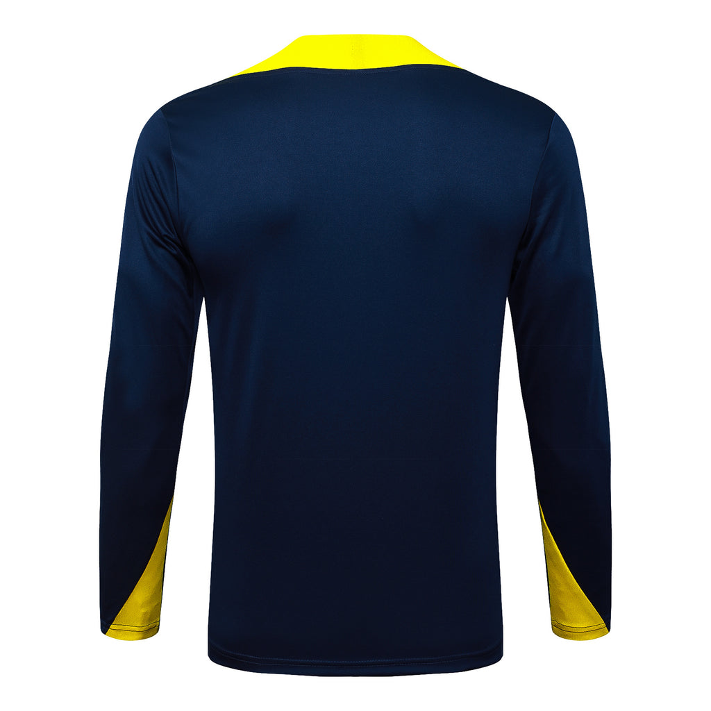 Men’s Atletico Madrid Training Tracksuit Navy Blue/Yellow