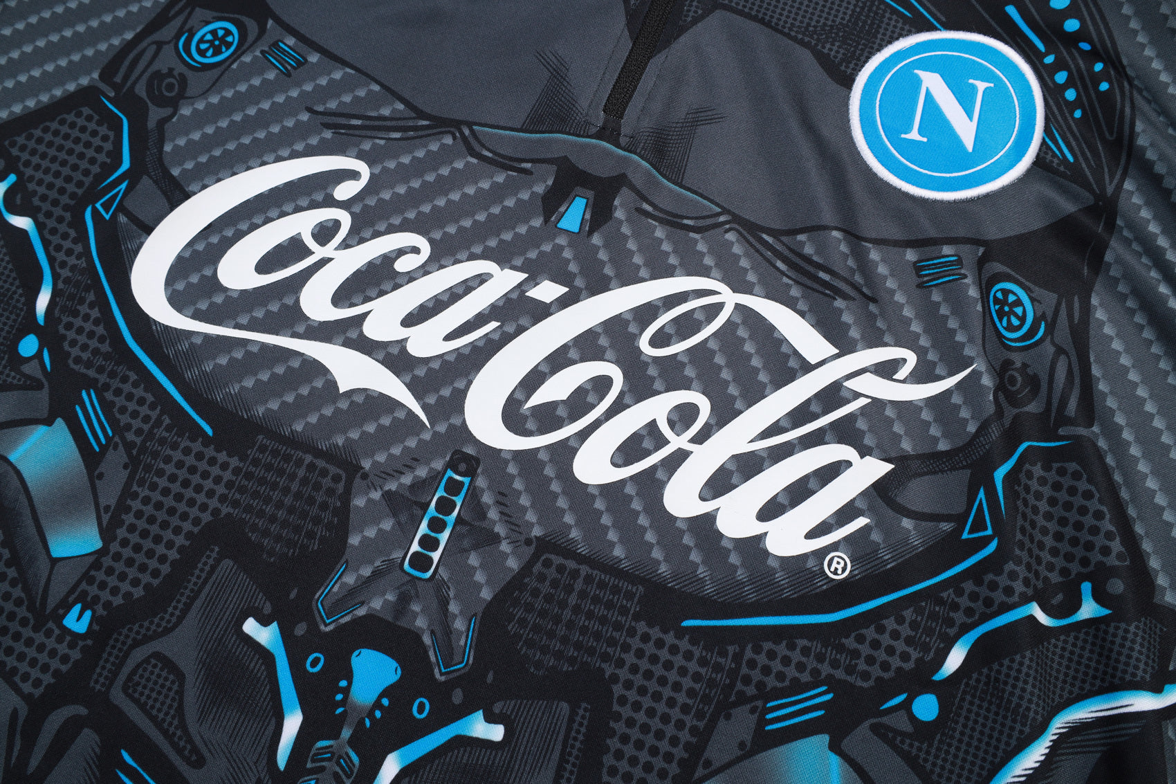 Men’s SSC Napoli Training Tracksuit Grey/Blue