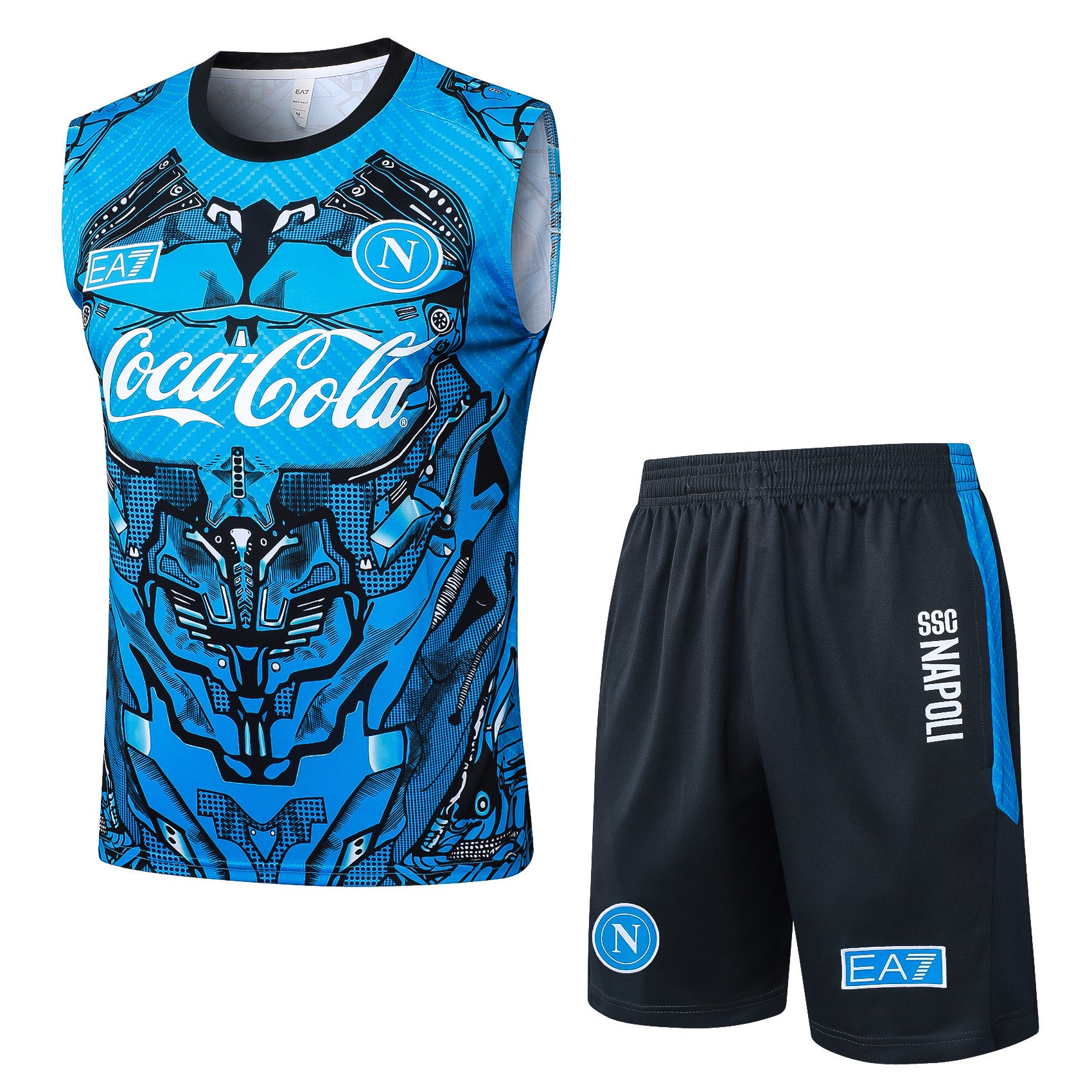 Men’s SSC Napoli 25/26 Training Vest Blue/Black