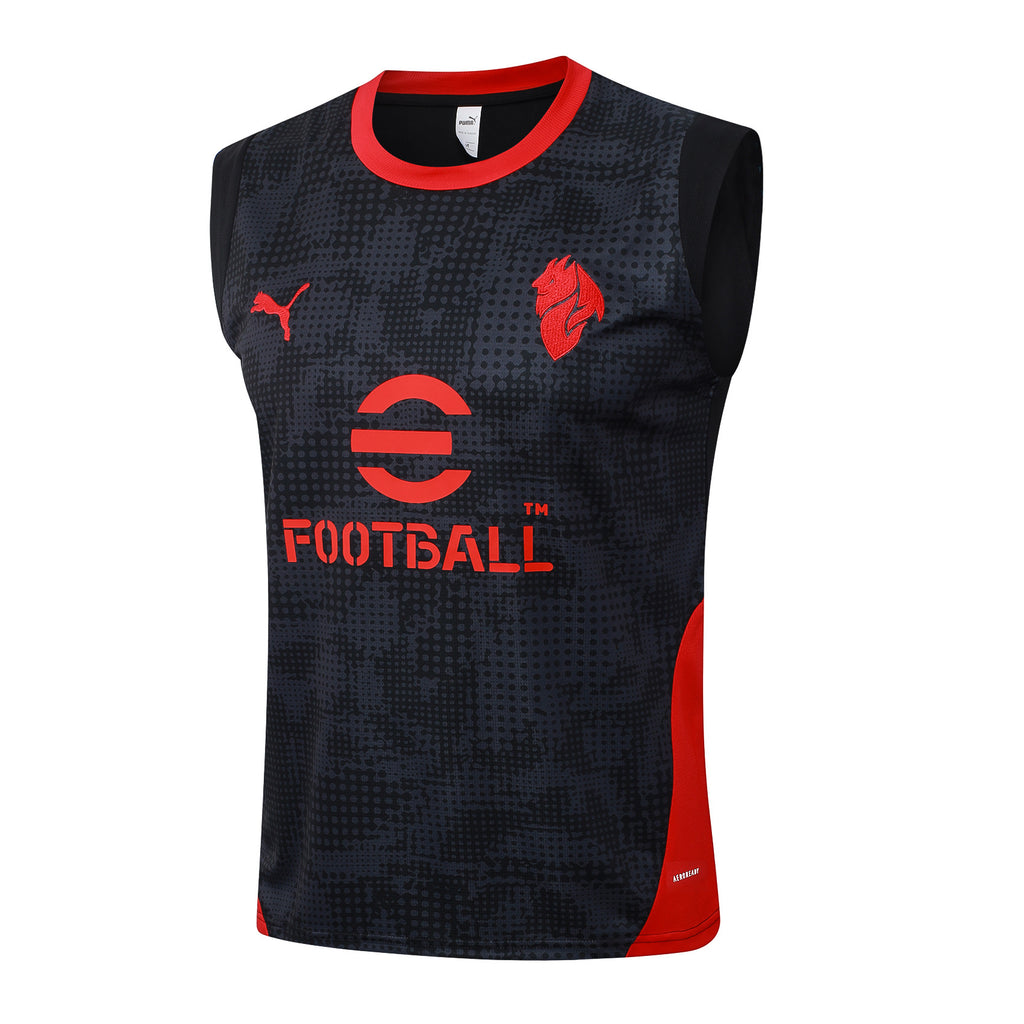 Men’s AC Milan Training Vest Black/Red