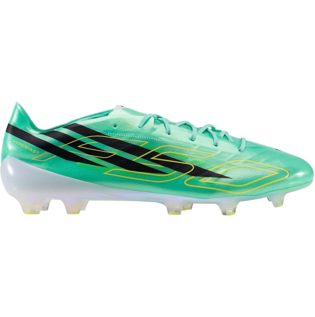 adidas F50 Hyperfast Evo FG Firm Ground Soccer Cleat
Pulse Mint/Core Black/Solar Lemon