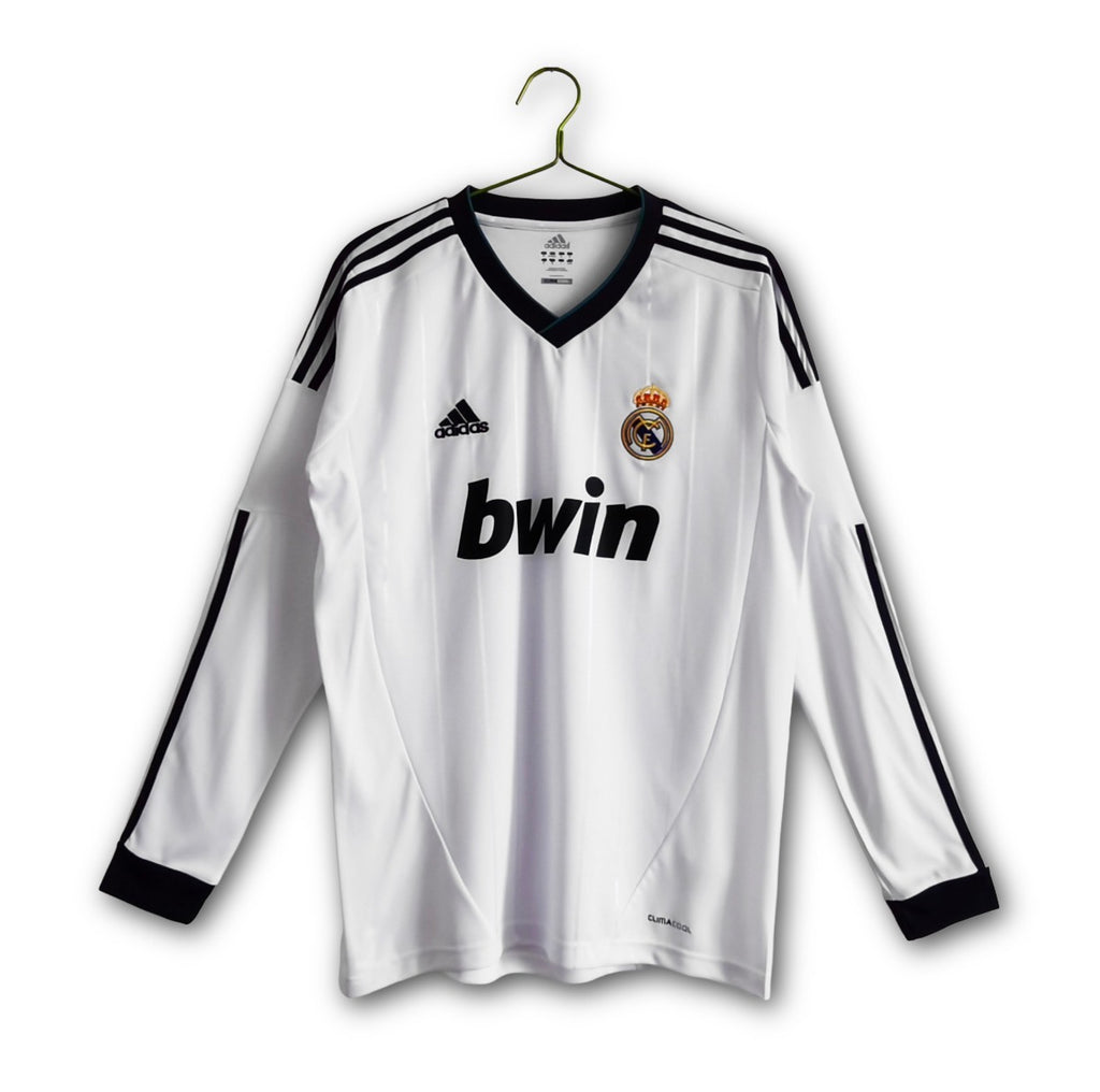 Men’s Real Madrid 2012/13 Long Sleeve Home Jersey Retro