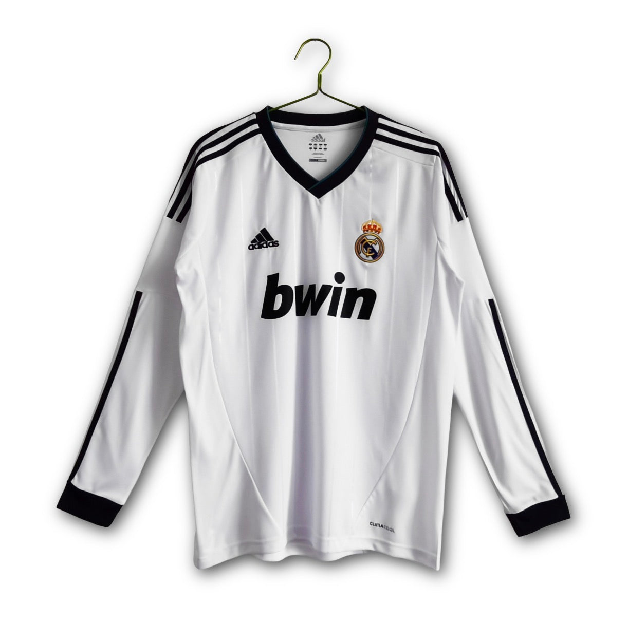 Men’s Real Madrid 2012/13 Long Sleeve Home Jersey Retro