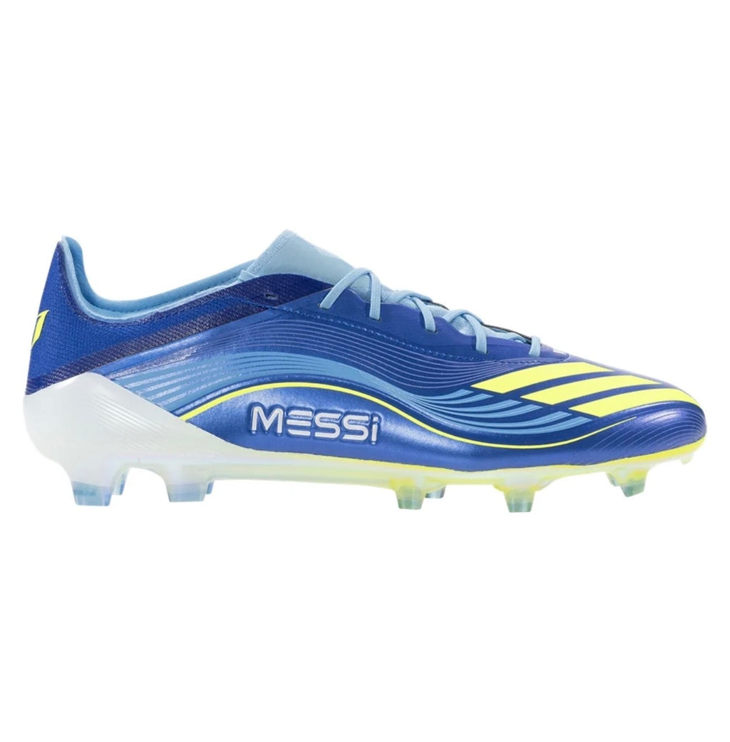 adidas F50 Elite Messi FG Firm Ground
Soccer Cleat
Team Royal Blue/Solar Yellow/Semi Blue Burst