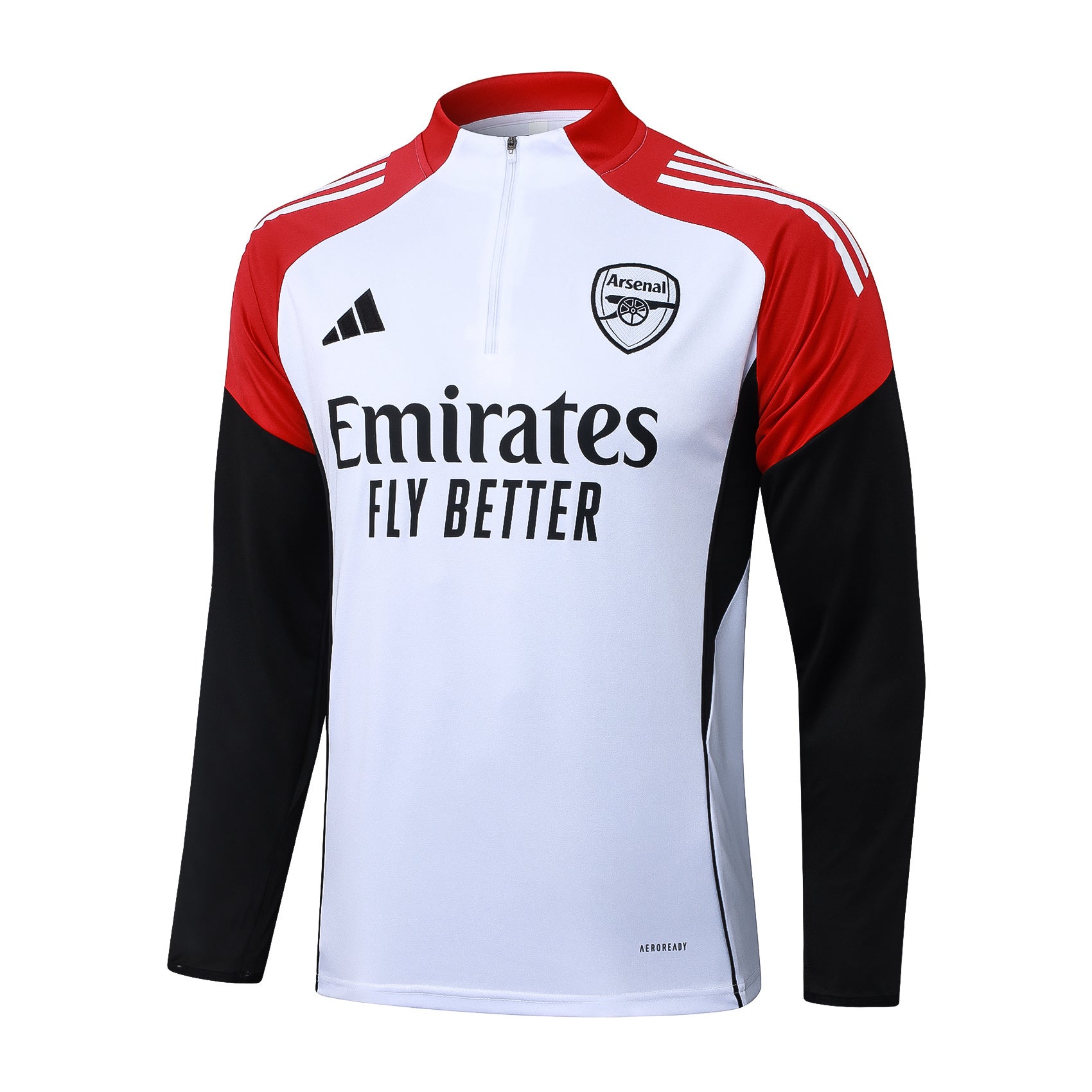 Men’s Arsenal FC Training Tracksuit White/Black/Red