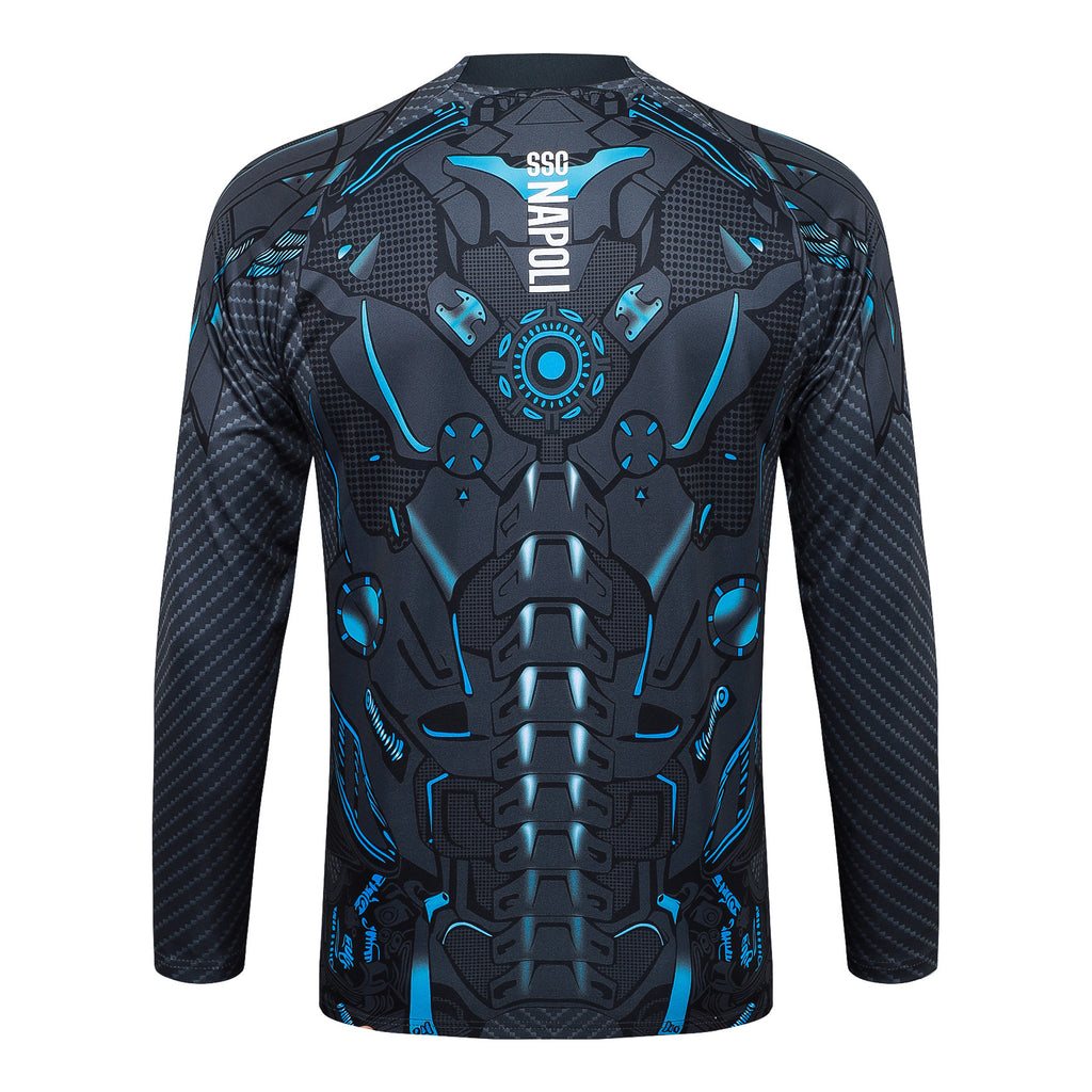 Men’s SSC Napoli Training Tracksuit Grey/Blue