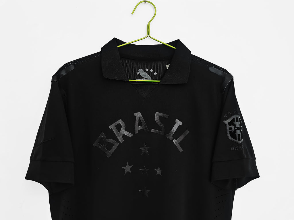Men’s Brazil 2013/2014 Black Jersey Retro