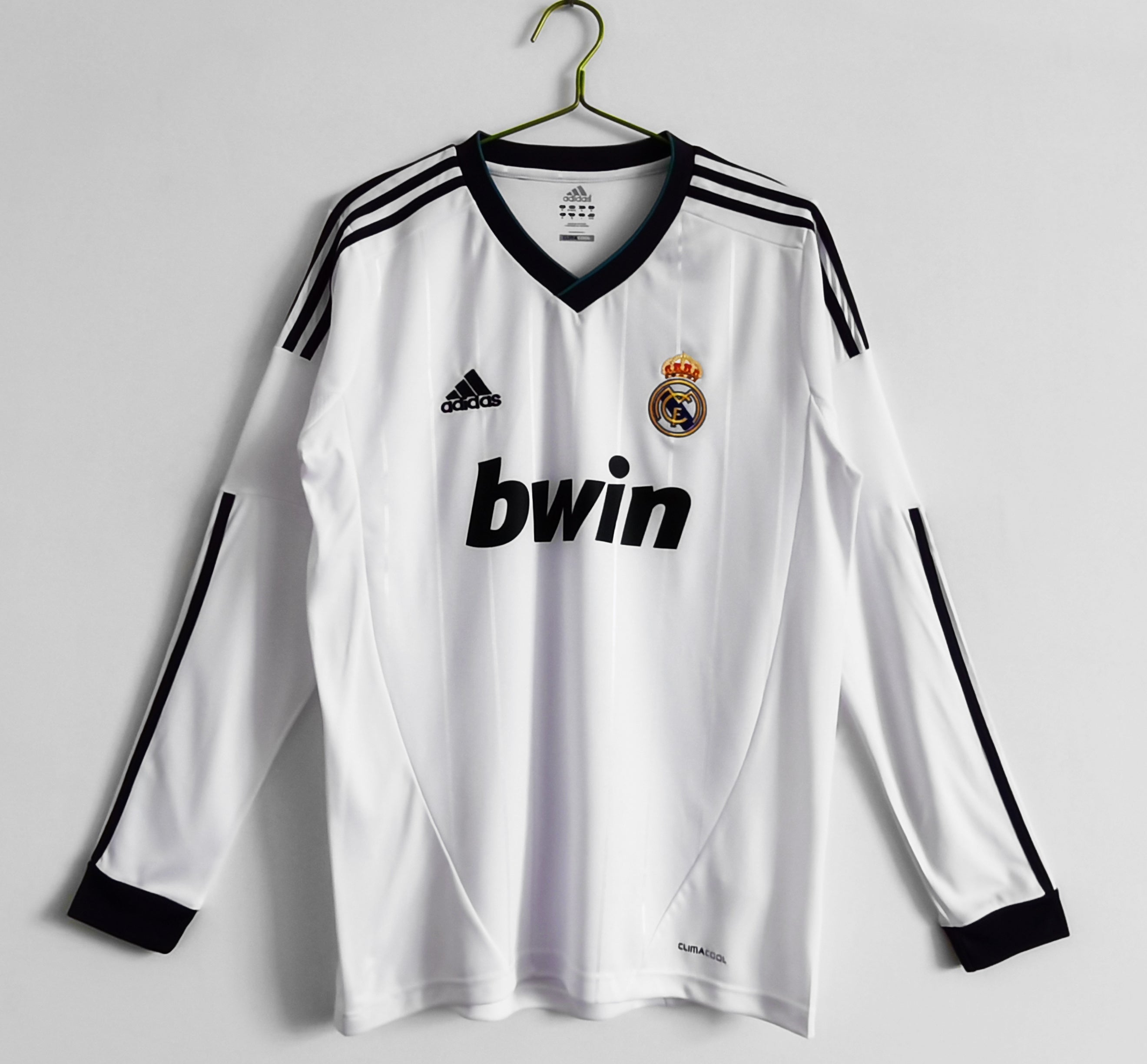 Men’s Real Madrid 2012/13 Long Sleeve Home Jersey Retro