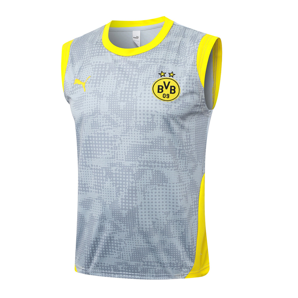 Men’s Borrusia Dortmund Training Vest Grey/Black/Yellow