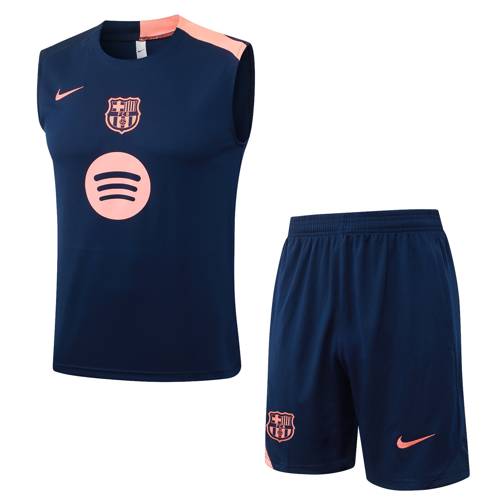Men’s FC Barcelona Training Vest Navy Blue/Light Pink