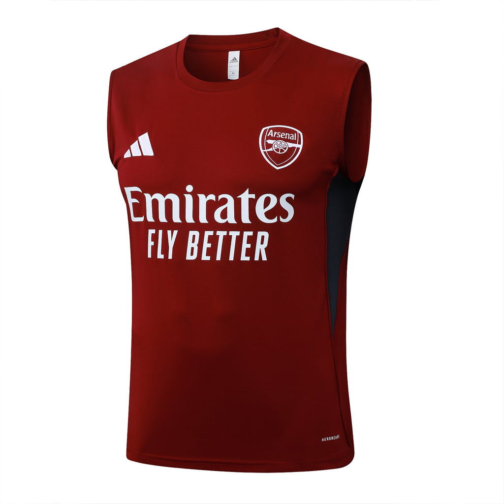 Men’s Arsenal FC Training Vest Red/Grey