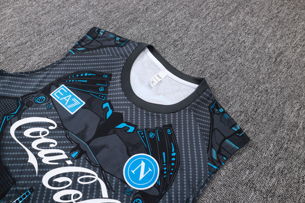 Men’s SSC Napoli 25/26 Training Vest Black/Blue