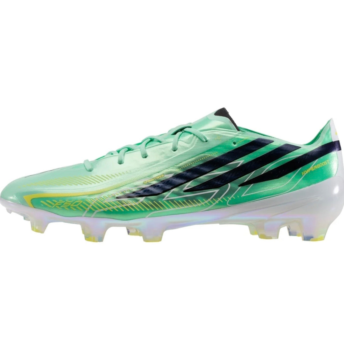 adidas F50 Hyperfast Elite FG Firm Ground Soccer Cleat
Pulse Mint/Core Black/Solar Lemon
